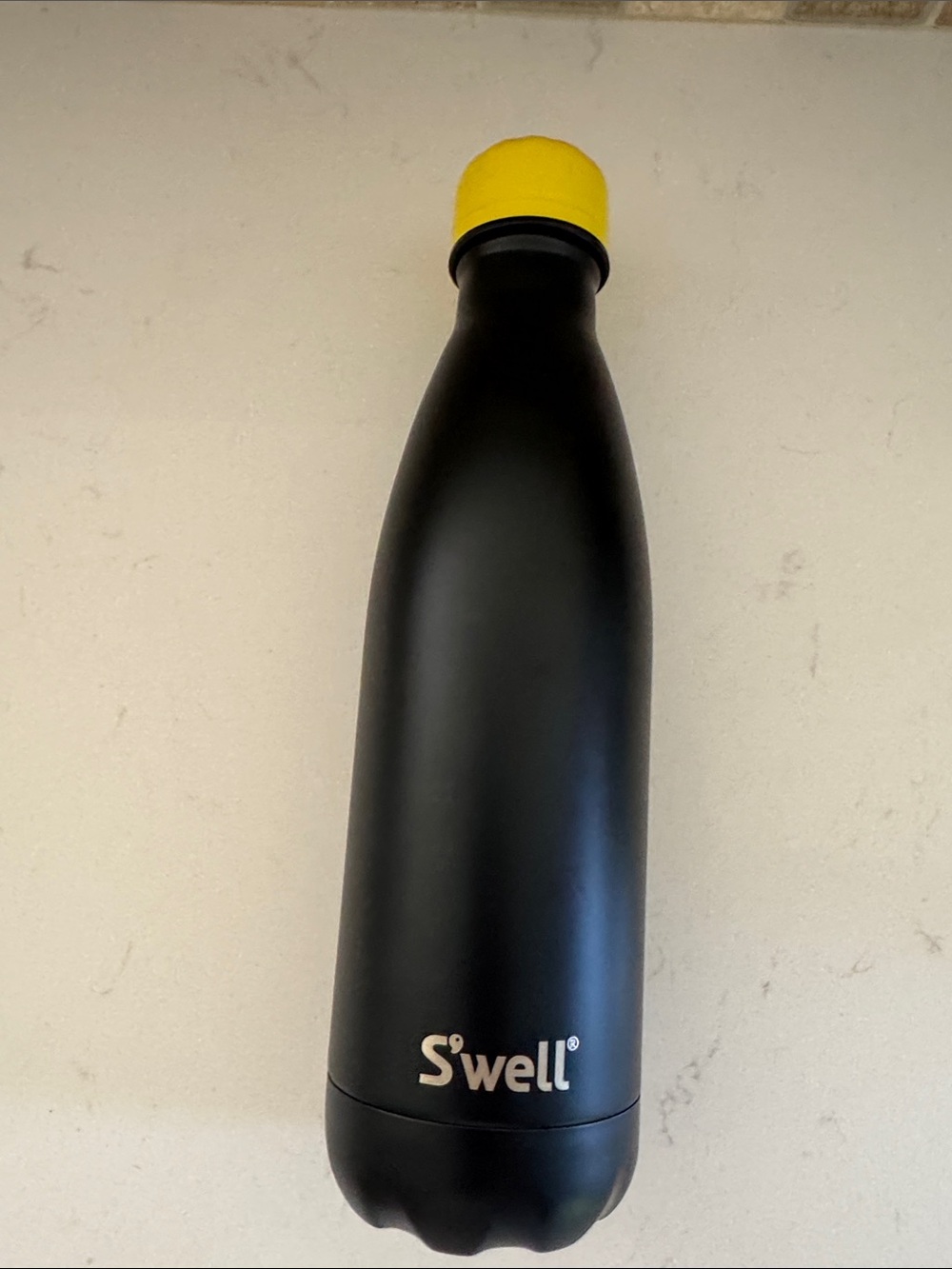 S'well x Starbucks Black Bottle with Yellow Cap - Insulated NYC Stainless Steel